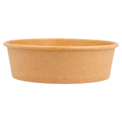 Saladier carton kraft rond 500 mL | Carton de 300 unités