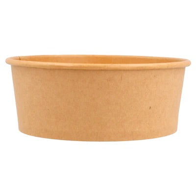 Saladier carton kraft rond 750 mL | Carton de 300 unités