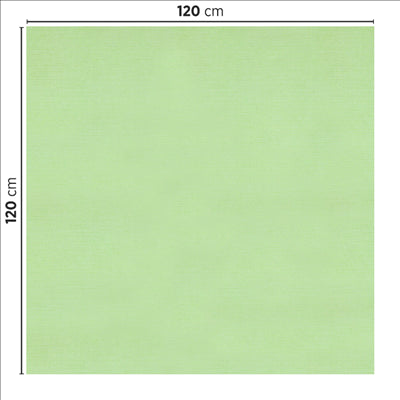 NAPPES PLIAGE M 'LIKE LINEN' 70 G/M2 120x120 CM VERT POMME SPUNLACE (200 UNITÉS)