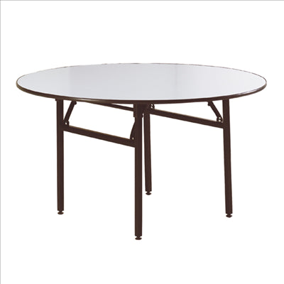 TABLES RONDES PLIABLES  Ø 122x76 CM NOIR ACIER (2 UNITÉS)