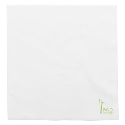 SERVIETTES P. 1/4 'ECO-BAMBOO' 70 G/M2 25x25 CM BLANC BAMBOU (3600 UNITÉS)