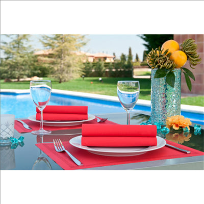 SERVIETTES  55 G/M2 40x40 CM ROUGE AIRLAID (700 UNITÉS)