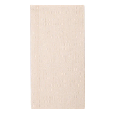 SERVIETTES PLI. 1/8 'LIKE LINEN' 70 G/M2 40x40 CM CREME SPUNLACE (600 UNITÉS)