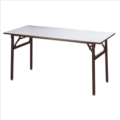 TABLES RECTANGULAIRES PLIABLES  183x91,5x76 CM NOIR ACIER (2 UNITÉS)