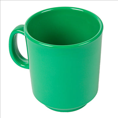 TASSES À CAFÉ 240 ML Ø 8x9 CM VERT MÉLAMINE (12 UNITÉS)