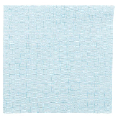 SERVIETTES 'DRY COTTON' 55 G/M2 40x40 CM TURQUOISE AIRLAID (700 UNITÉS)