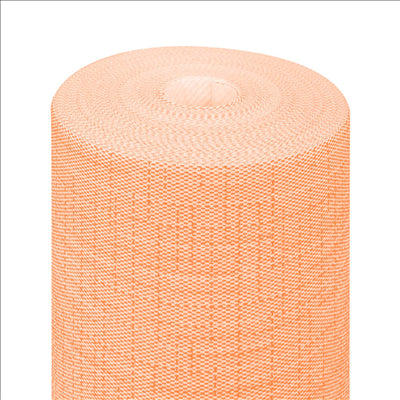 "TÊTE-À-TÊTE" PRÉ. 120CM (20 FEU.) 'DRY COTTON' 55 G/M2 0,40x24 M MANDARINE AIRLAID (6 UNITÉS)