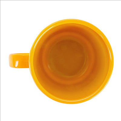 TASSES À CAFÉ 240 ML Ø 8x9 CM JAUNE MÉLAMINE (12 UNITÉS)