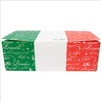 BOÎTES PIZZA CALZONE  330 G/M2 30x16x10 CM BLANC CARTON (100 UNITÉS)