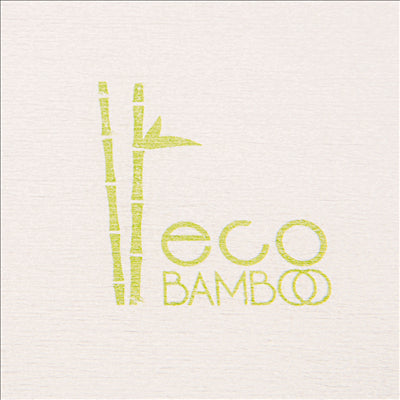 SERVIETTES 'ECO-BAMBOO' 70 G/M2 45x45 CM BLANC BAMBOU (600 UNITÉS)