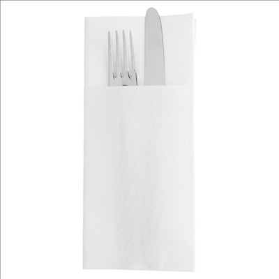 SERVIETTES KANGOUROU PLUS  45 G/M2 40x45 CM BLANC AIRLAID (720 UNITÉS)