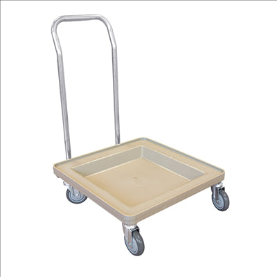 CHARIOT TRANSPORT POUR RACKS  54x54x81 CM BEIGE ABS (1 UNITÉ)