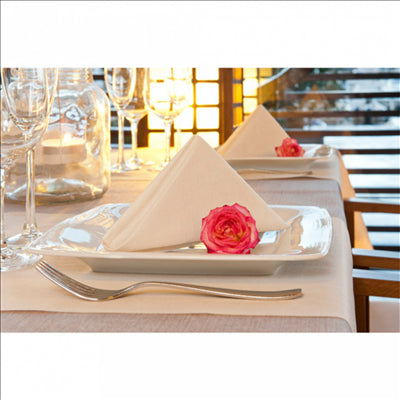 SERVIETTES 2 FACES 'LIKE LINEN' 70 G/M2 40x40 CM CREME SPUNLACE (600 UNITÉS)