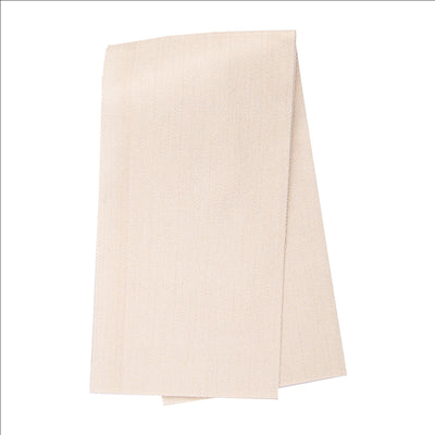 SERVIETTES PLI. 1/8 'LIKE LINEN' 70 G/M2 40x40 CM CREME SPUNLACE (600 UNITÉS)