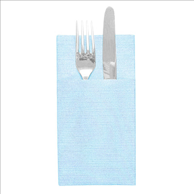 SERVIETTES KANGOUROU 'LIKE LINEN' 70 G/M2 40x40 CM TURQUOISE SPUNLACE (700 UNITÉS)