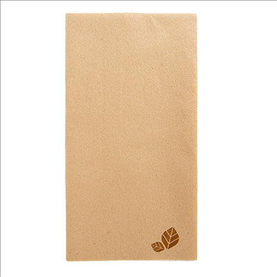 SERVIETTES P. 1/8  55 G/M2 40x40 CM NATUREL AIRLAID (750 UNITÉS)