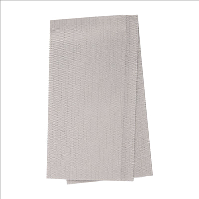 SERVIETTES PLI. 1/8 'LIKE LINEN' 70 G/M2 40x40 CM GRIS SPUNLACE (600 UNITÉS)