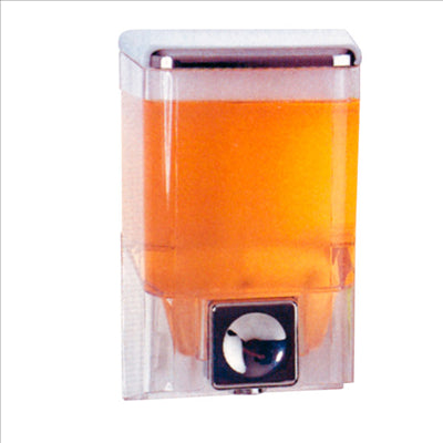 DISTRIBUTEUR GEL POUR LES MAINS 1 L 10,8x10x18,8 CM TRANSPARENT ABS (1 UNITÉ)