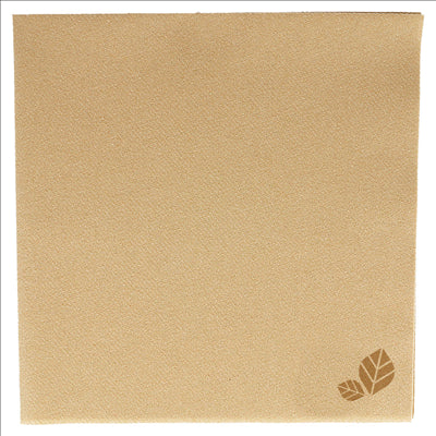 SERVIETTES P. 1/4  55 G/M2 40x40 CM NATUREL AIRLAID (700 UNITÉS)